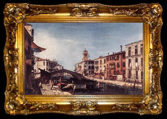 framed  MARIESCHI, Michele View of the Rio di Cannareggio gs, ta009-2
